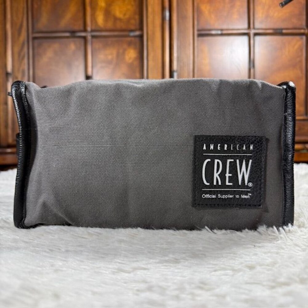American Crew - Official Supplier to Men - Charcoal Gray Toiletries Tavel Bag